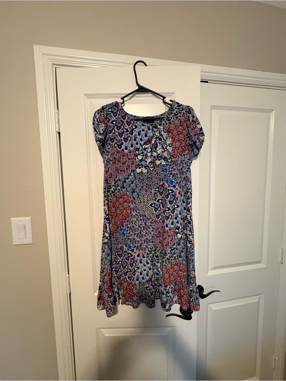 Women’s Multicolor Floral Print Swing Dress